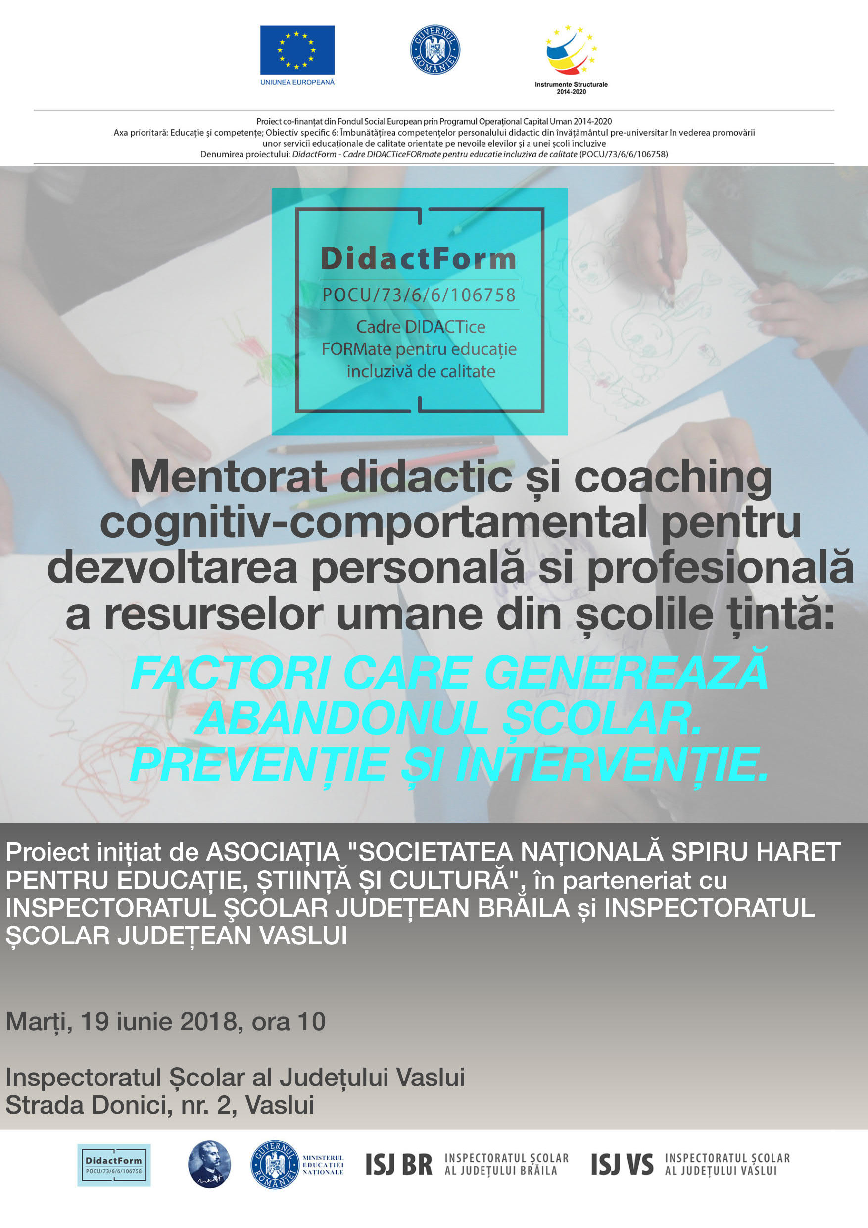 afis.Mentorat si coaching Vaslui 19 iunie 1